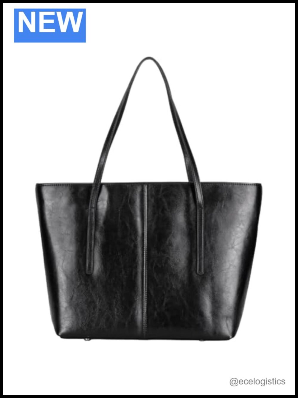 Genuine Leather Zipper Tote Bag Women Cowhide Large Work Handbag Laptop Purse